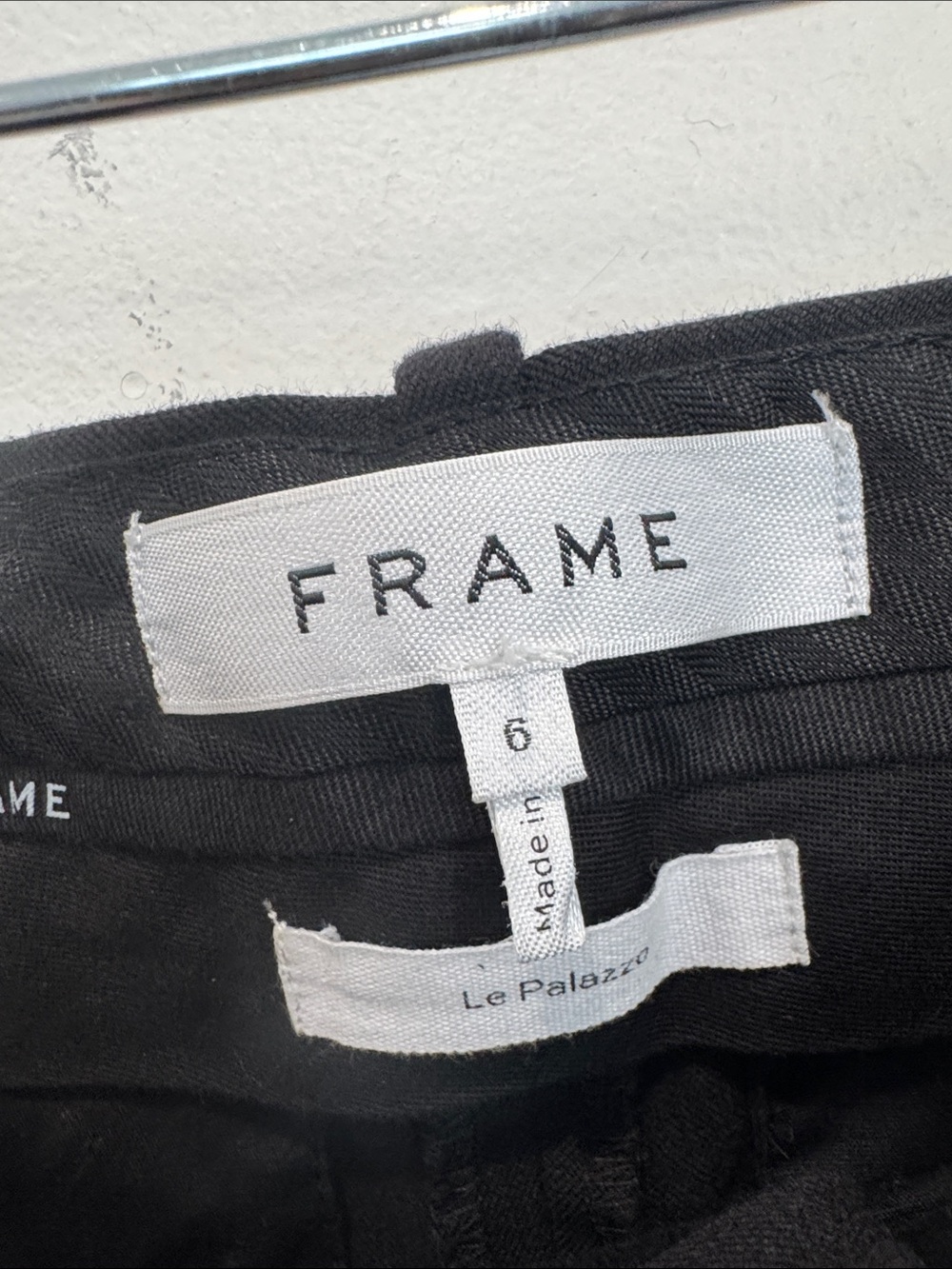 NEW FRAME Le Palazzo Wide leg Trouser in black - Picture 10 of 12